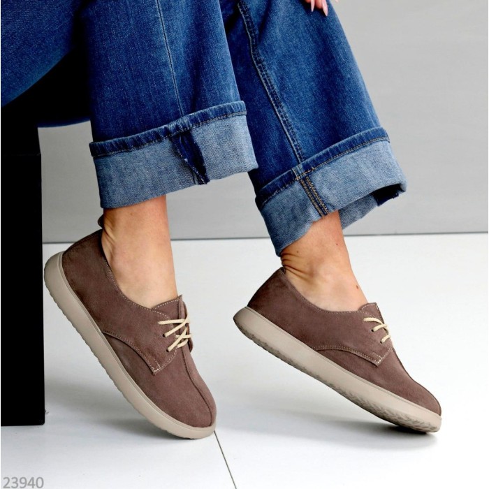 Туфлі жіночі натуральна замша колір-коричневий 39р