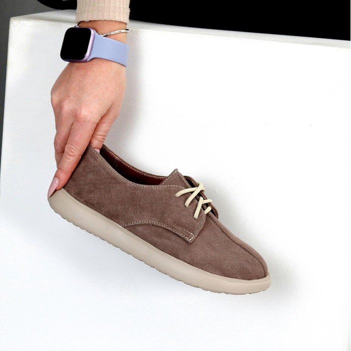 Туфлі жіночі натуральна замша колір-коричневий 39р