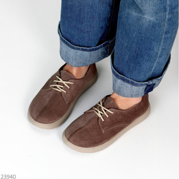 Туфлі жіночі натуральна замша колір-коричневий 39р