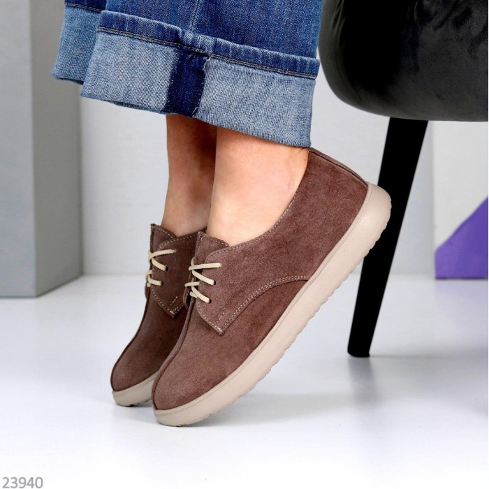 Туфлі жіночі натуральна замша колір-коричневий 39р