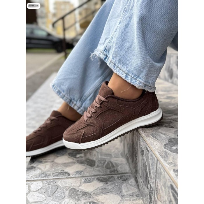 Кросівки жіночі натуральна замша колір:шоколад 39,41р.