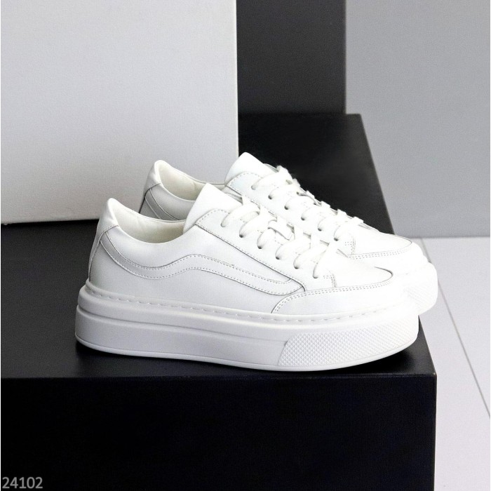 Кеди жіночі натуральна шкіра білі 38,39,40р