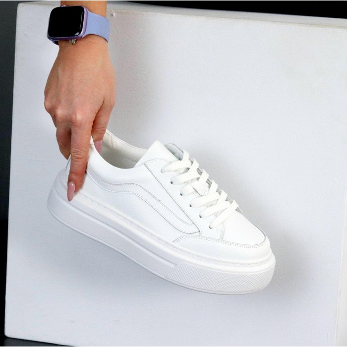 Кеди жіночі натуральна шкіра білі 38,39,40р