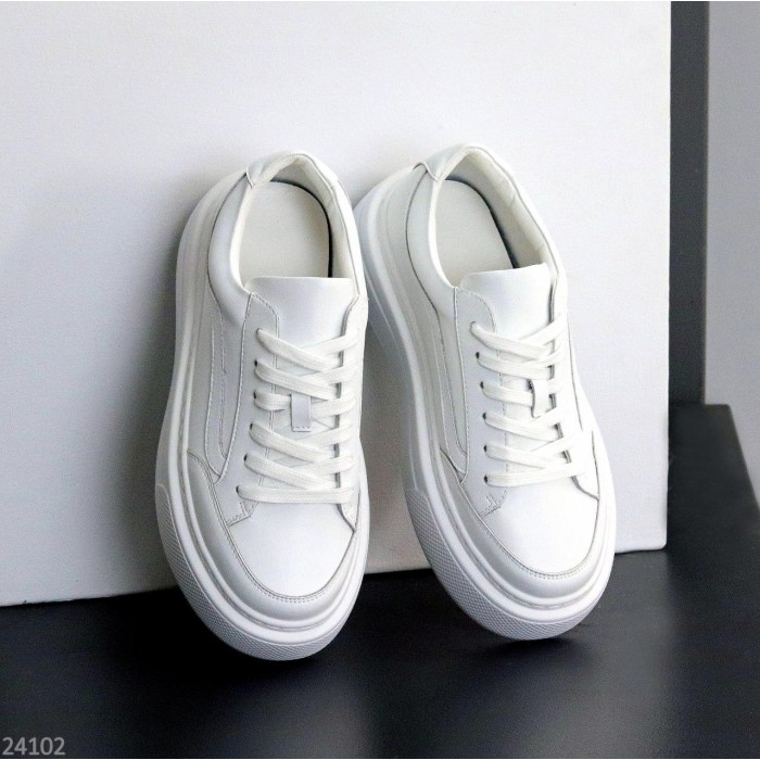 Кеди жіночі натуральна шкіра білі 38,39,40р