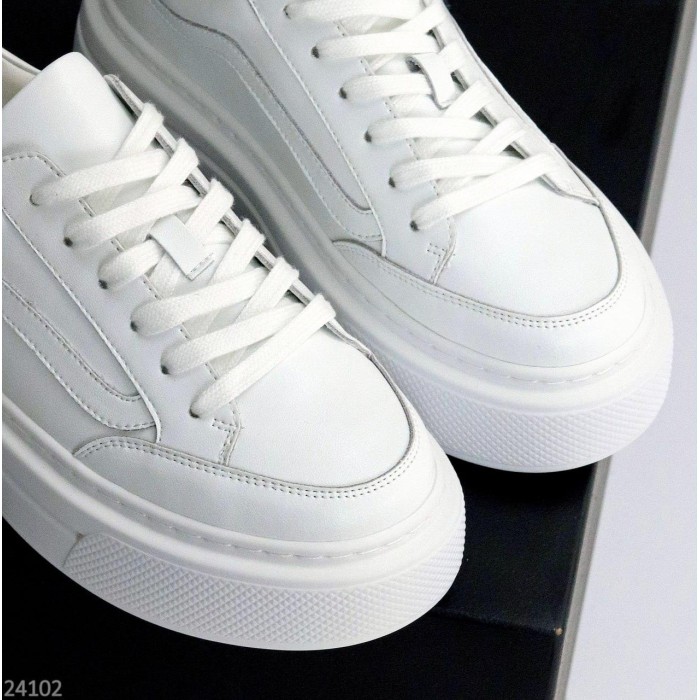 Кеди жіночі натуральна шкіра білі 38,39,40р