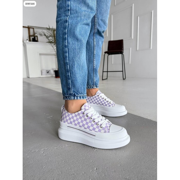 Кеди для жінок на високій підошві екошкіра/текстиль білі 36,38,39,40р