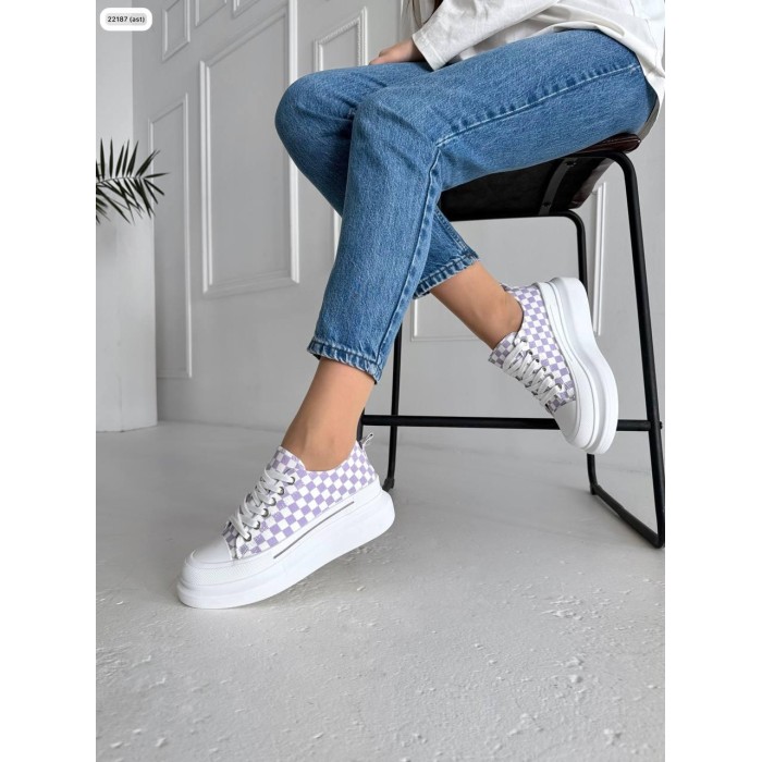 Кеди для жінок на високій підошві екошкіра/текстиль білі 36,38,39,40р