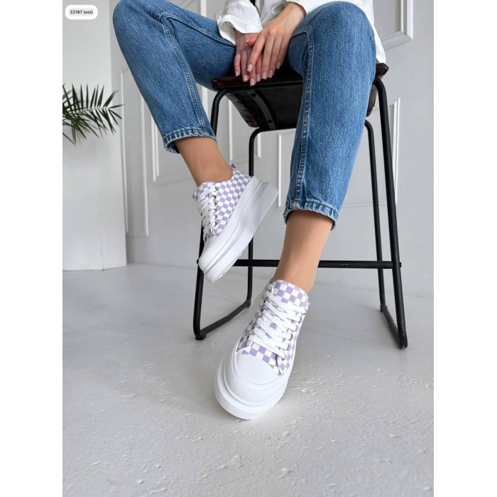 Кеди для жінок на високій підошві екошкіра/текстиль білі 36,38,39,40р