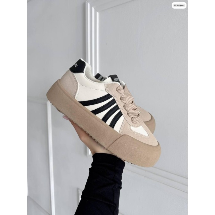 Кроссовки женские натуральная кожа/замша цвет: бежевый 38,40р