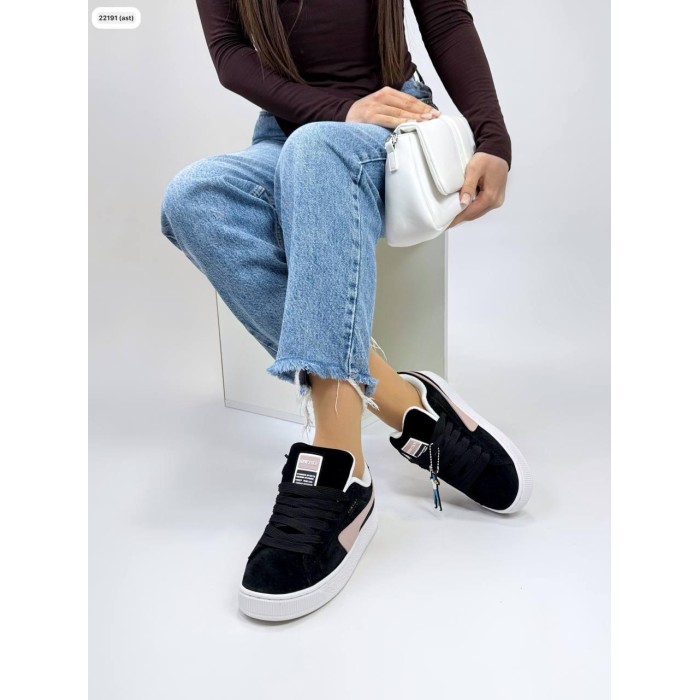 Кросівки жіночі чорні натуральна замша 38р