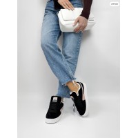 Кроссовки женские чёрные натуральная замша 38р