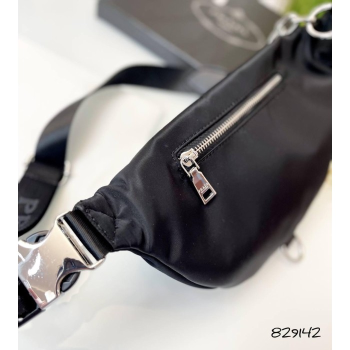 Сумка Унісекс/кросбоді натуральної шкіри/щільна тканина Чорна