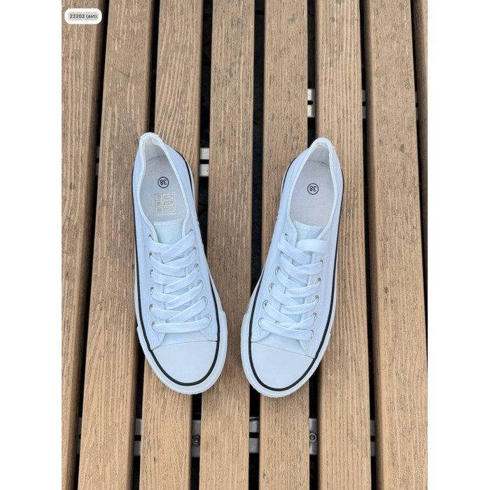 Кеди жіночі взуттєвий текстиль/екошкіра білі на 36,37,38,39р