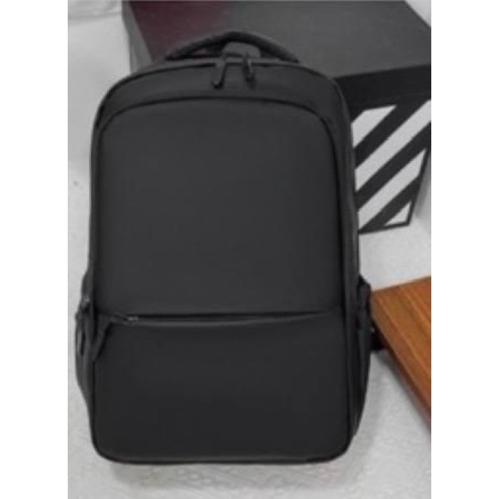 Рюкзак 2 відділення Водонепроникний щільний нейлон текстиль Чорний