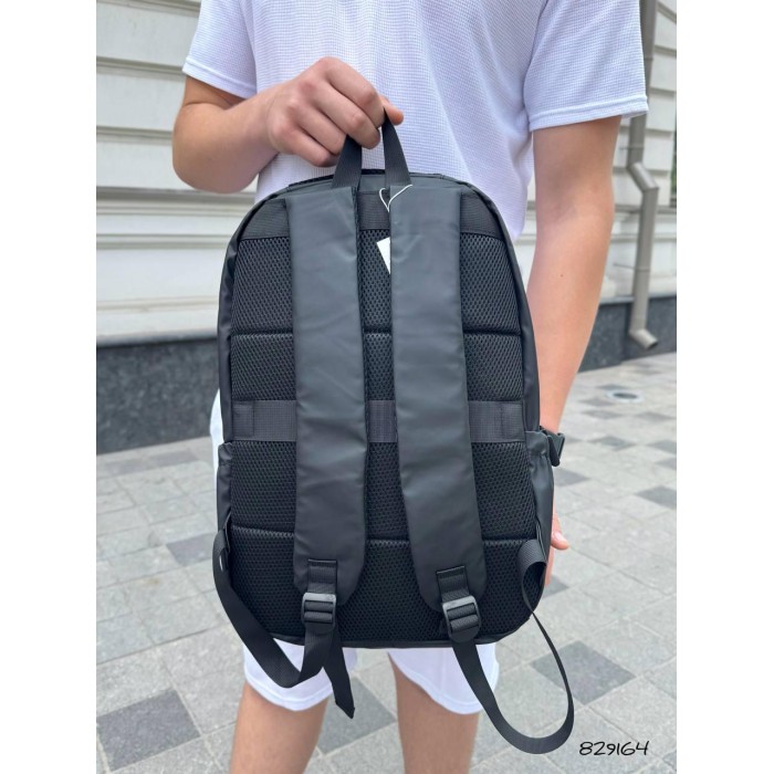 Рюкзак 2 відділення Водонепроникний щільний нейлон текстиль Чорний
