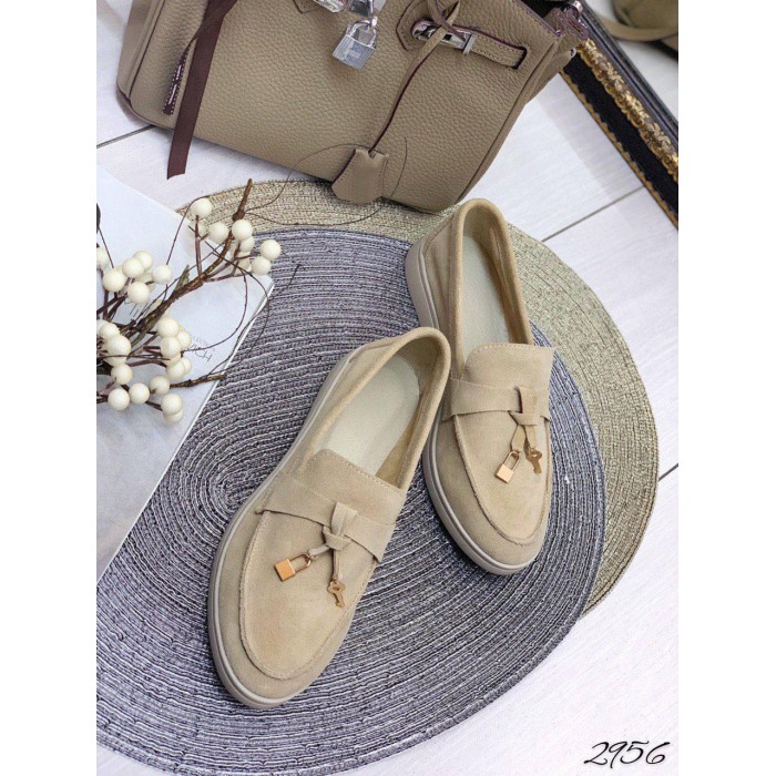 Туфлі/Лофери жіночі натуральна замша пісочні 35,37р