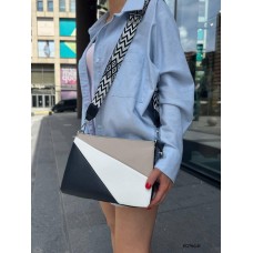 Сумка жіноча 3 відділи екошкіра Чорна