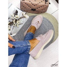 Туфлі/Лофери жіночі натуральна замша лілові 40р