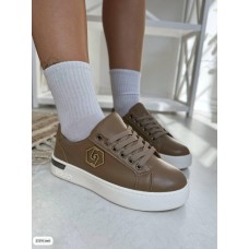 Кеди жіночі карамель натуральна шкіра на 35.5,37,38р