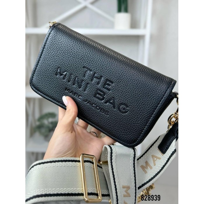 Сумка жіноча 2 відділення  з натуральної шкіри Чорна,Беж