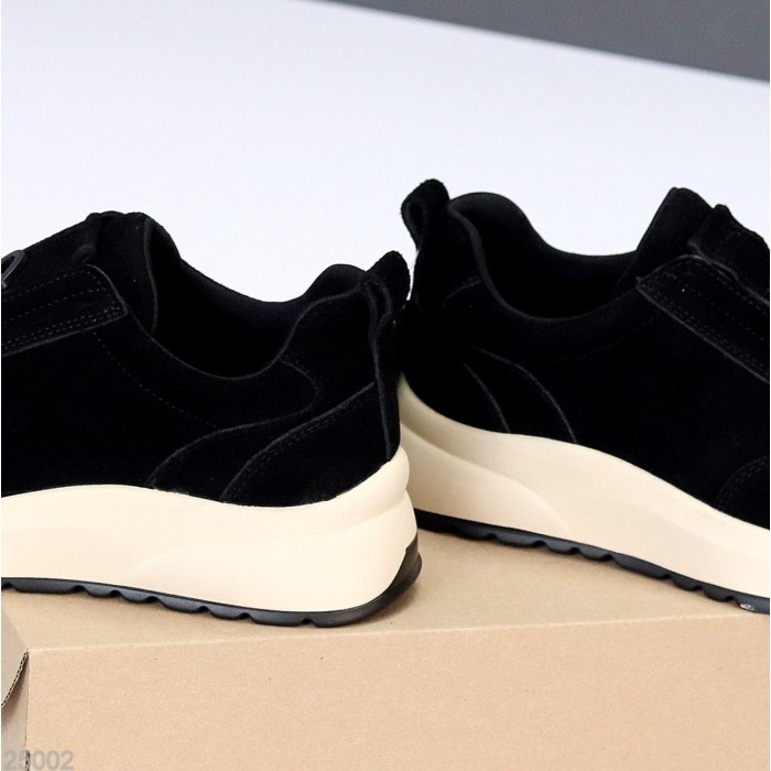 Кросівки жіночі натуральна замша колір-чорний 36,37,38,39,40,41р