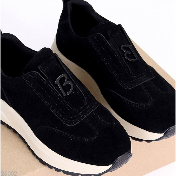 Кросівки жіночі натуральна замша колір-чорний 36,37,38,39,40,41р