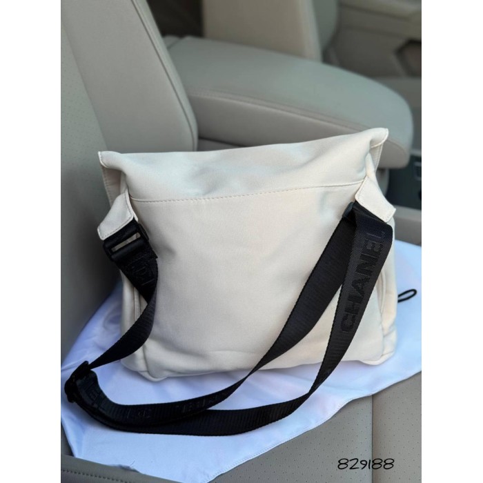 Сумка /кросбоді мішечок  джинс  чорно/ біла