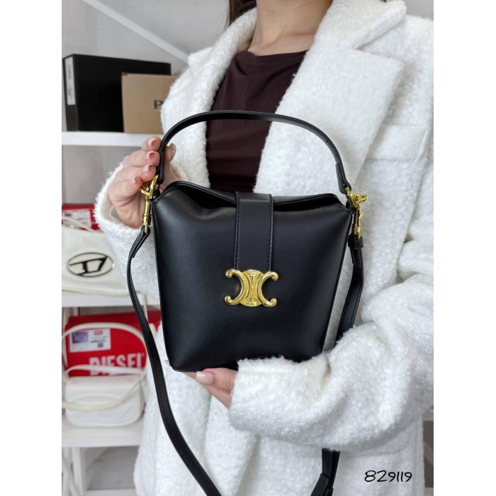 Сумка/валізка жіноча з натуральної шкіри Чорна