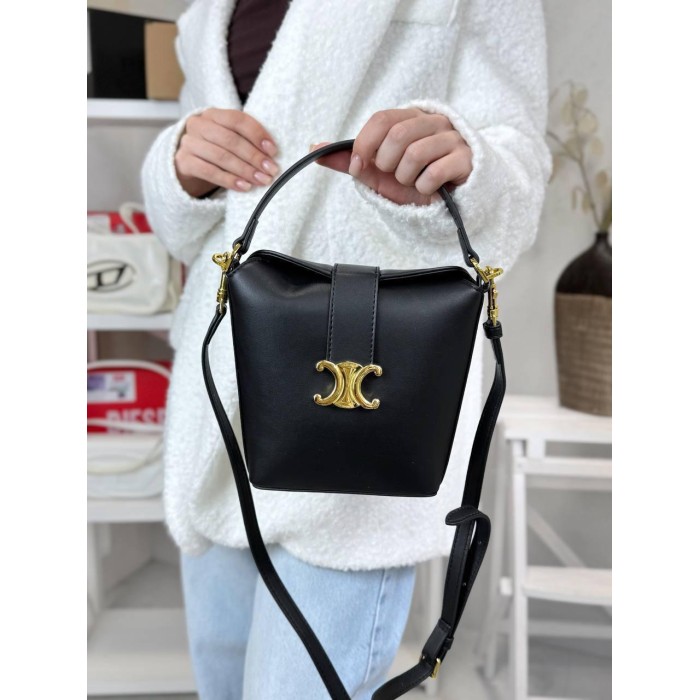 Сумка/валізка жіноча з натуральної шкіри Чорна