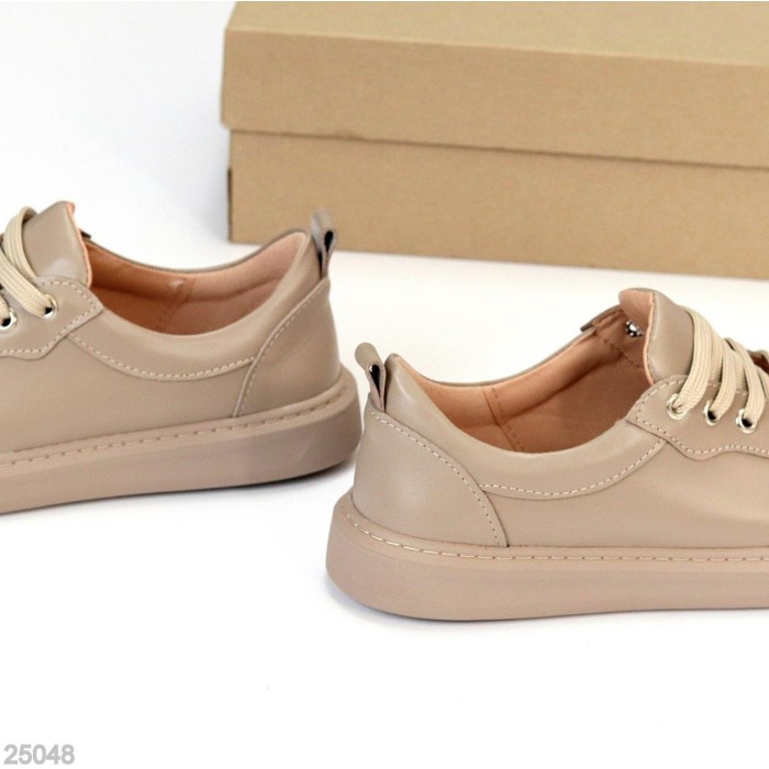 Кеди жіночі натуральна шкіра колір-беж 36,37,38,40р