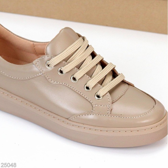 Кеди жіночі натуральна шкіра колір-беж 36,37,38,40р