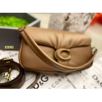 Сумка жіноча 2 відділення натуральної шкіри Молочний шоколад