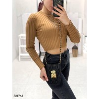 Сумка женская натуральная кожа люкс Чёрная, Беж