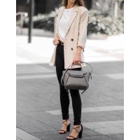 Сумка женская Селин, натуральная кожа Беж Серый