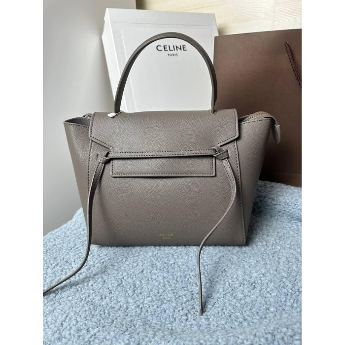 Сумка жіноча Селін,натуральна шкіра Беж Сірий