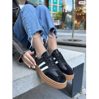 Кеды женские натуральная кожа/замша черные 36,37,38,39р.