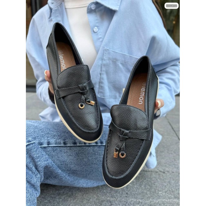 Туфлі/Лофери жіночі натуральна кожа Чорні 36,39,41р