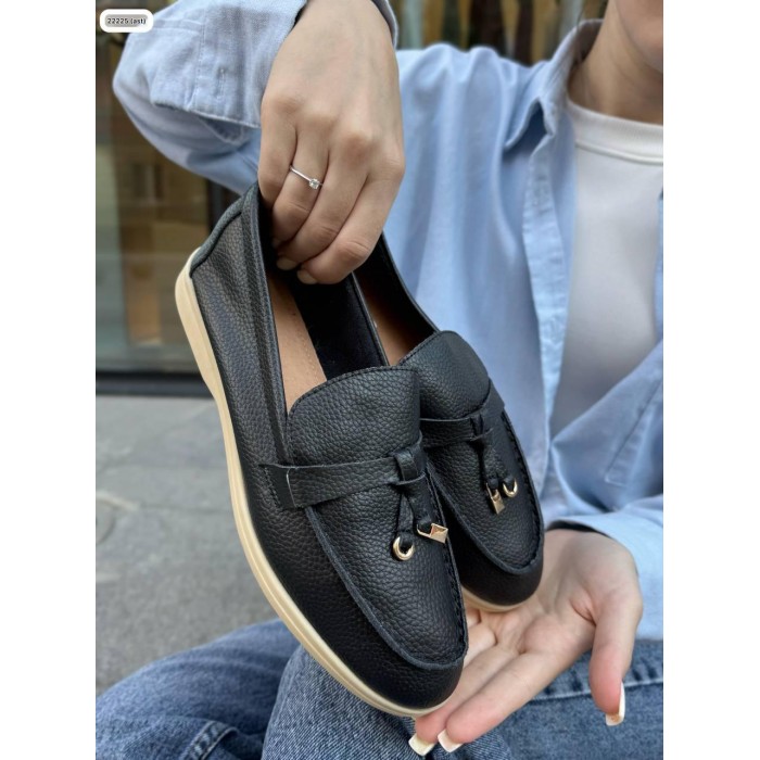 Туфлі/Лофери жіночі натуральна кожа Чорні 36,39,41р