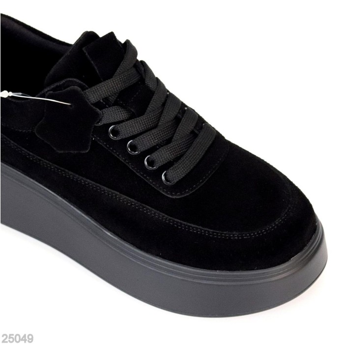 Кросівки жіночі натуральна замша чорні 38,39,40,41р