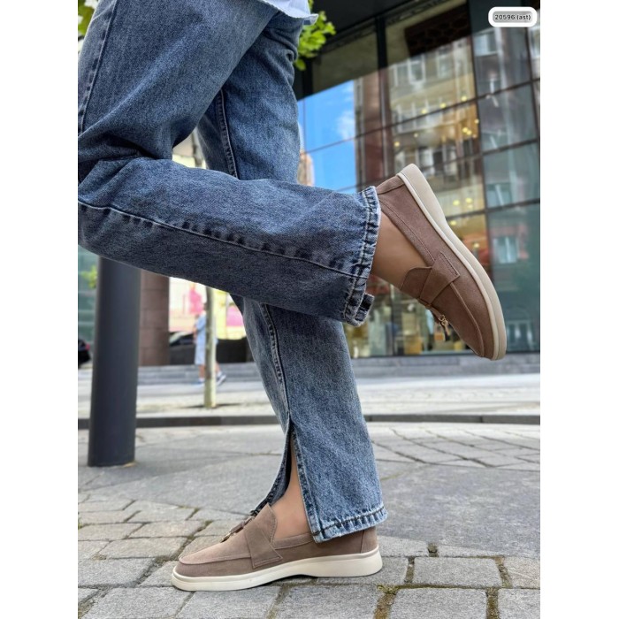 Туфлі/Лофери жіночі натуральна замша капучино 36р