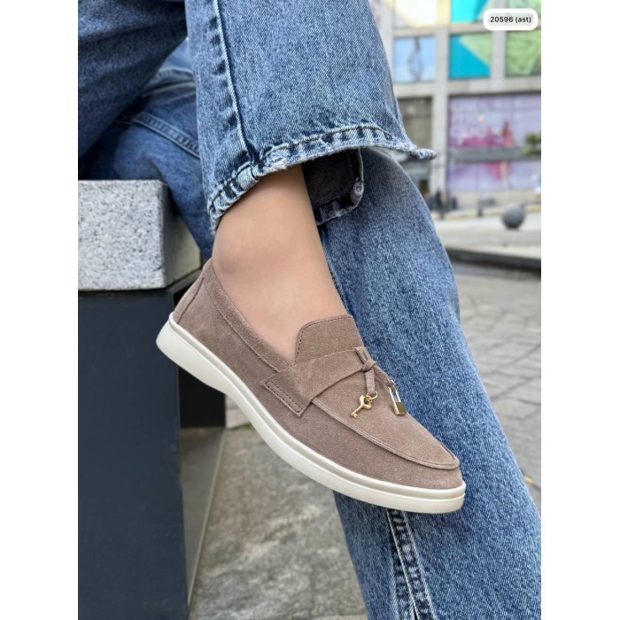 Туфлі/Лофери жіночі натуральна замша капучино 36р