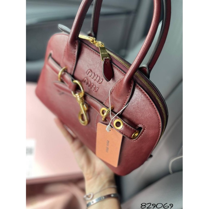 Сумка жіноча з зустрічною змійкою  натуральна шкіра Чорна, Шоколад, Бургунді Бургунди