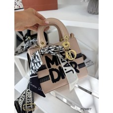 Сумка жіноча Діор 2х стороння з хусткою Колір Беж