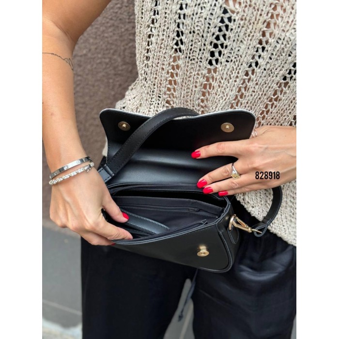 Сумка жіноча екошкіра/натуральна замша.Чорна, Шоколад