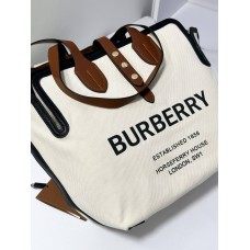 Сумка жіноча Burberry преміум комбіі натуральна шкіра Молочний