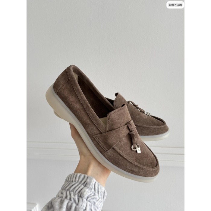 Туфли/Лоферы женские натуральная замша Капучино 37р