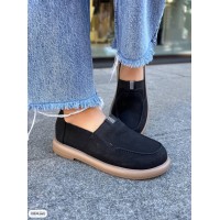 Туфли/Лоферы женские натуральная кожа Чёрные 36,38,39,41р