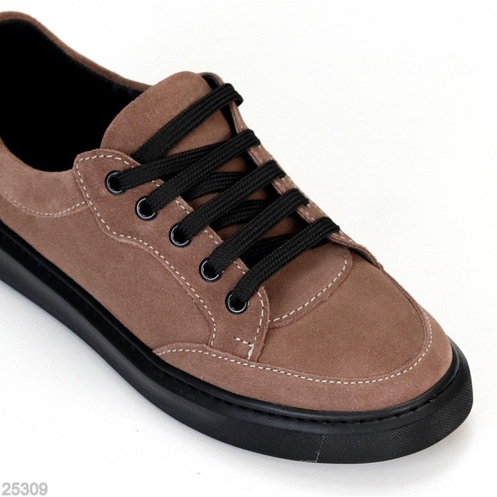 Кеди жіночі натуральна замша колір беж 38,39,40р.