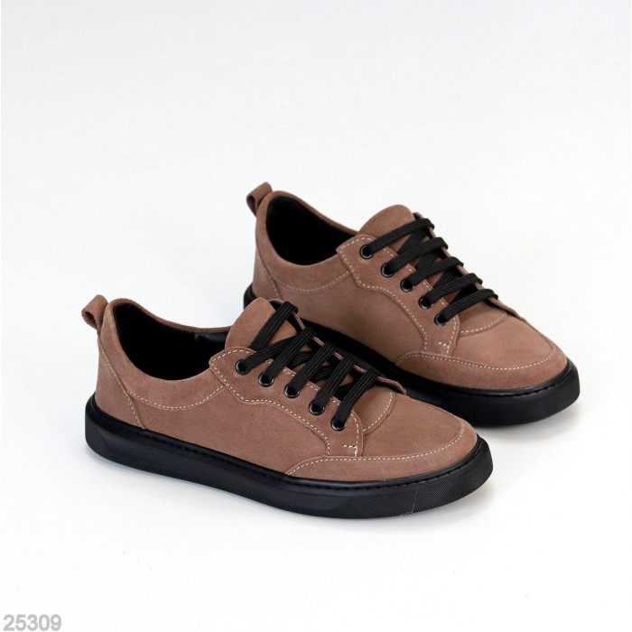 Кеди жіночі натуральна замша колір беж 38,39,40р.