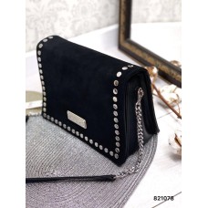 Сумка жіноча Джейкобс натуральна замша/шкіра Колір: Чорний